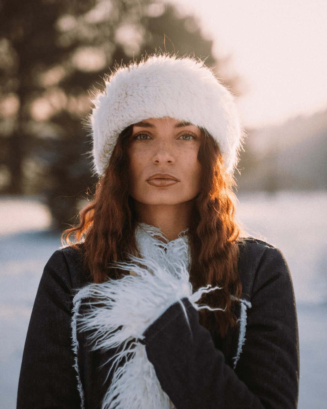 Sesja portretowa Brodnica - zimowy portret Natalii